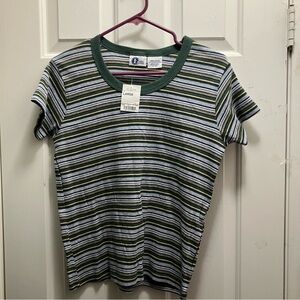 vintage Arizona Jean Company Women’s striped shirt cotton‎ Size Large NWT